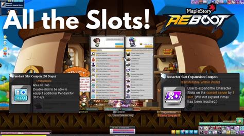 maplestory reboot character slots|Slot Expansion Coupon .